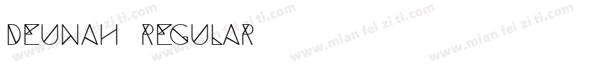 Deunah Regular字体转换